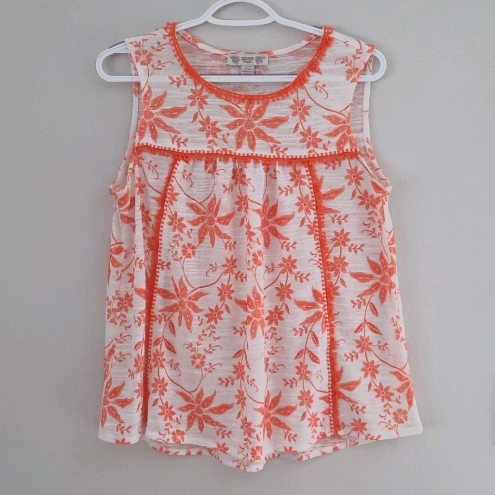 Floral tank blouse